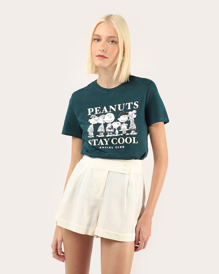 Camiseta feminina Stay Cool verde | Peanuts