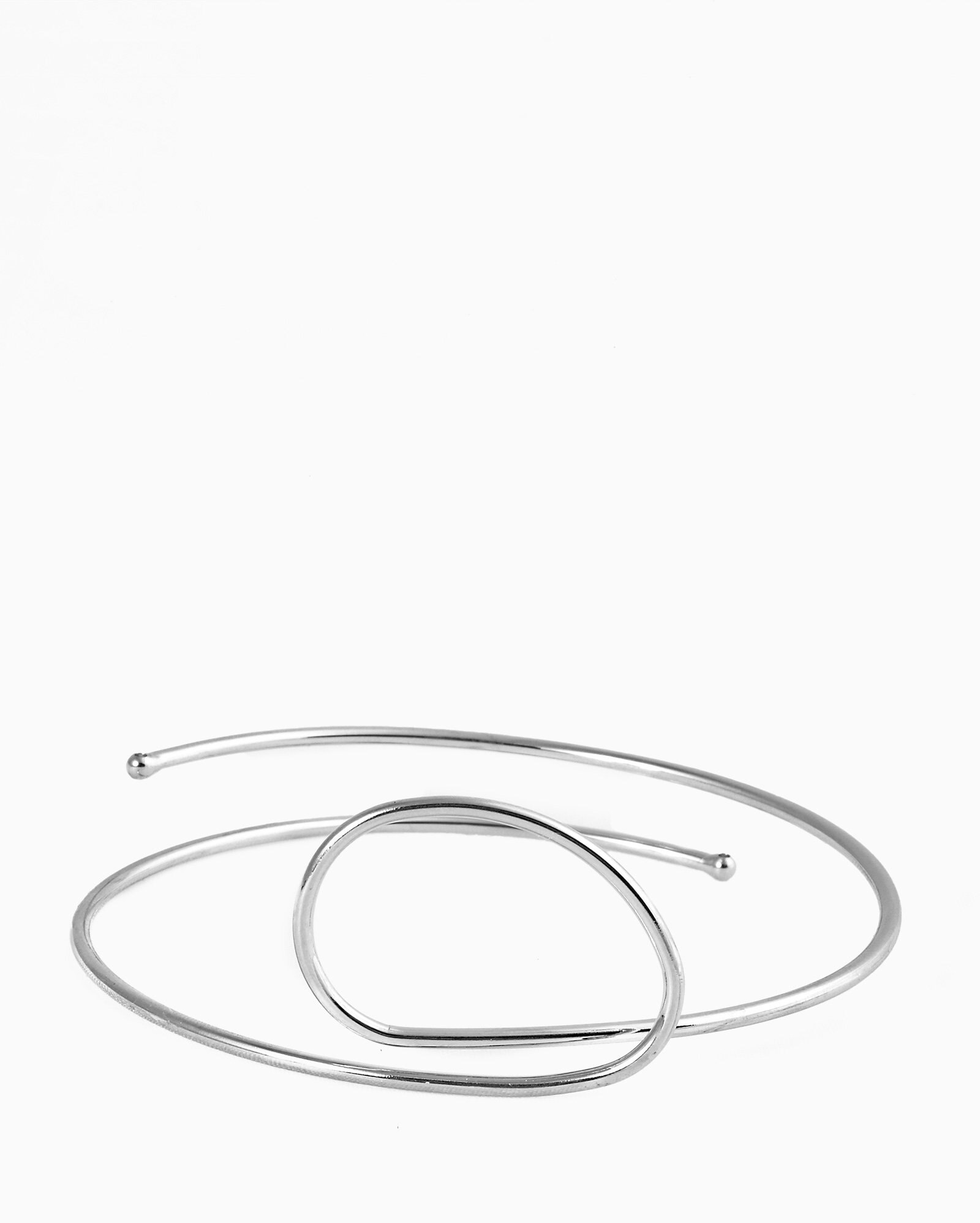Bracelete feminino faixas artísticas prata