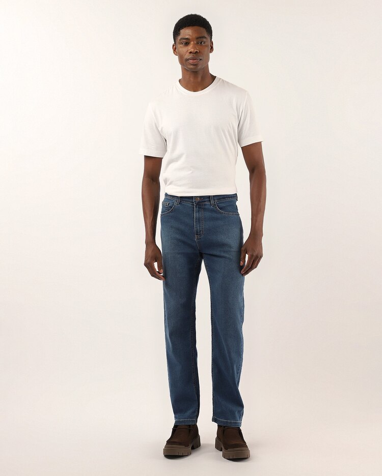 Calça jeans masculina reta - Jeans Médio | Pool Jeans