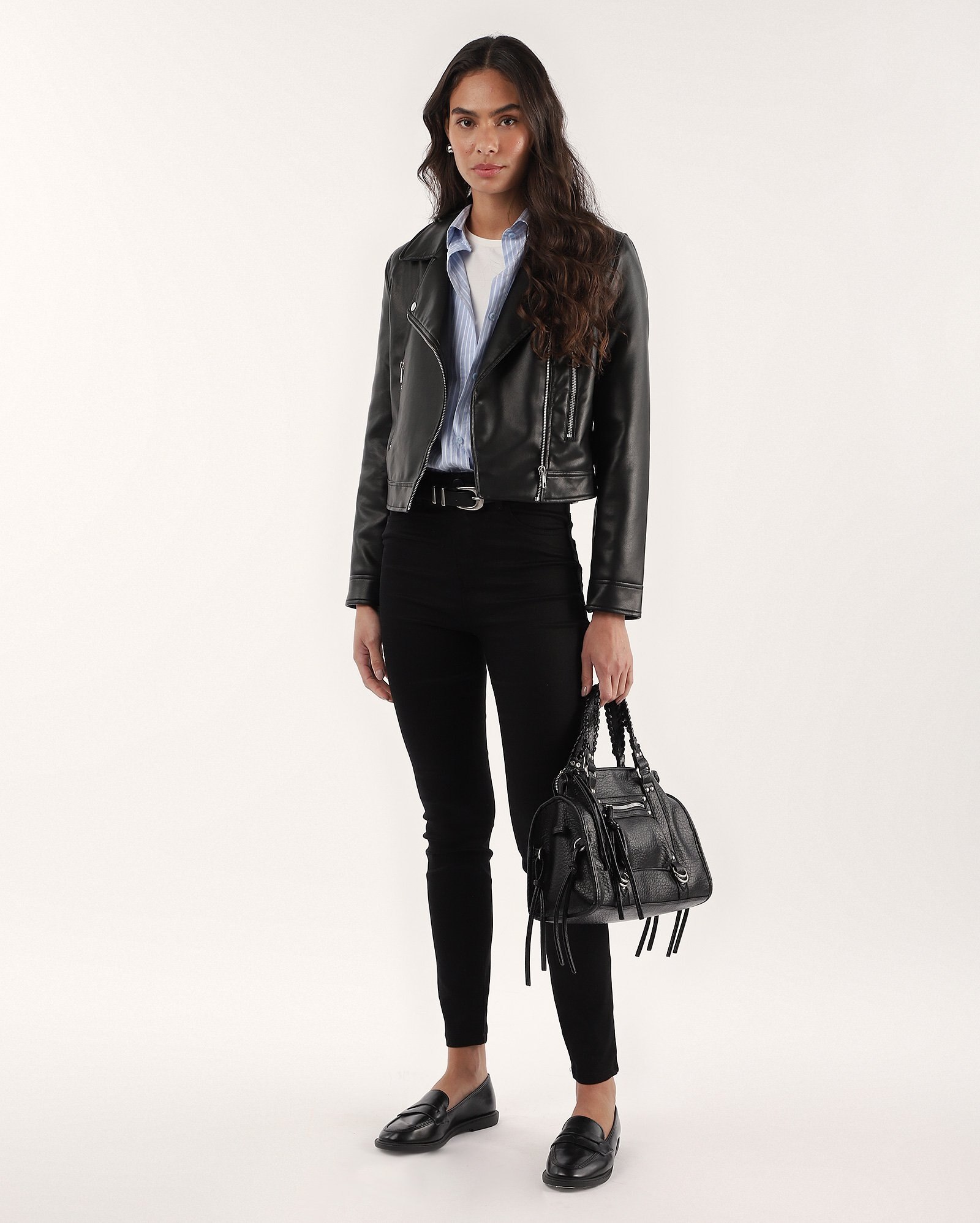 Calça jeans feminina skinny cintura alta - Jeans Black Escuro | Pool Jeans