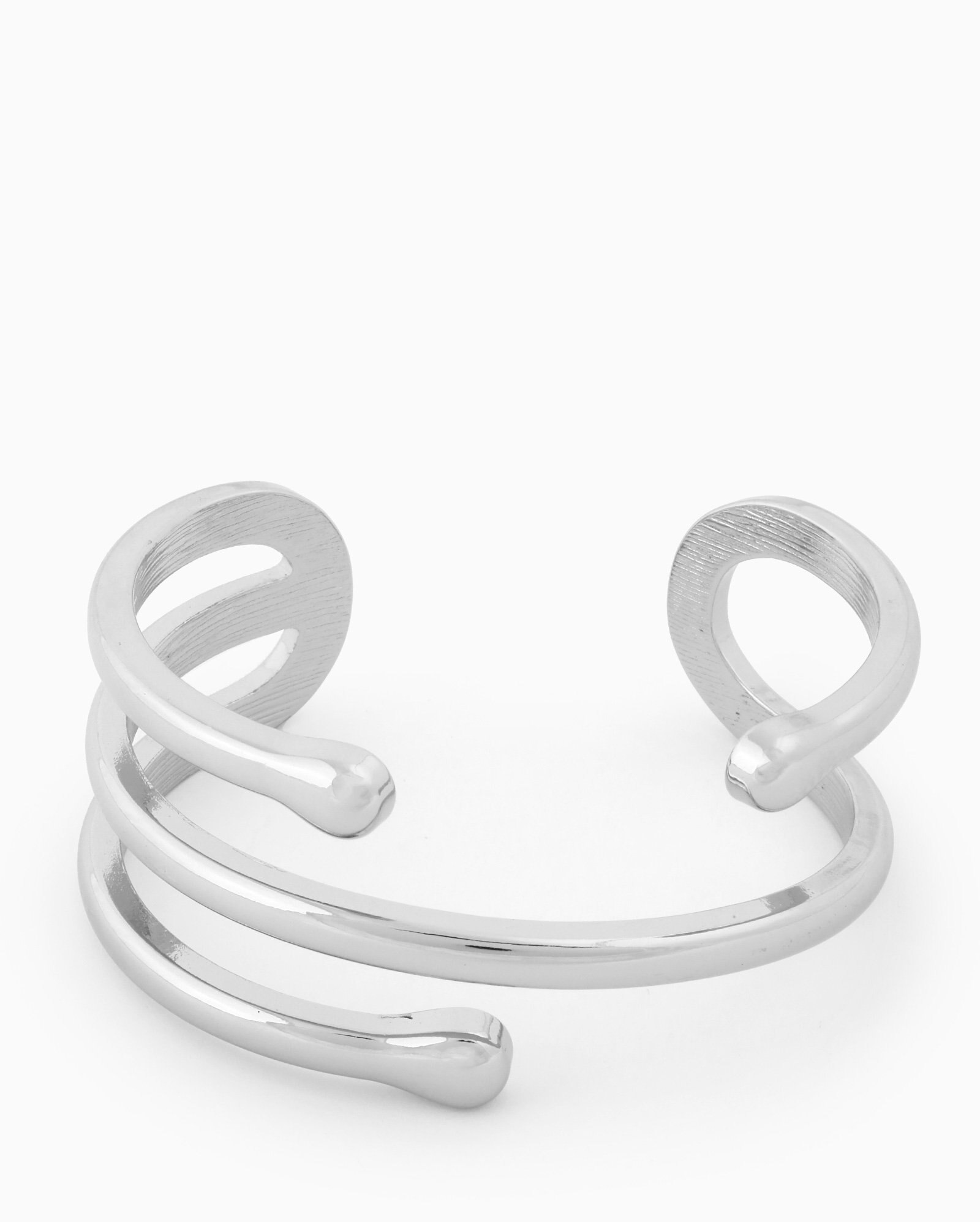 Bracelete feminino de metal design artístico prata | Accessori by Riachuelo