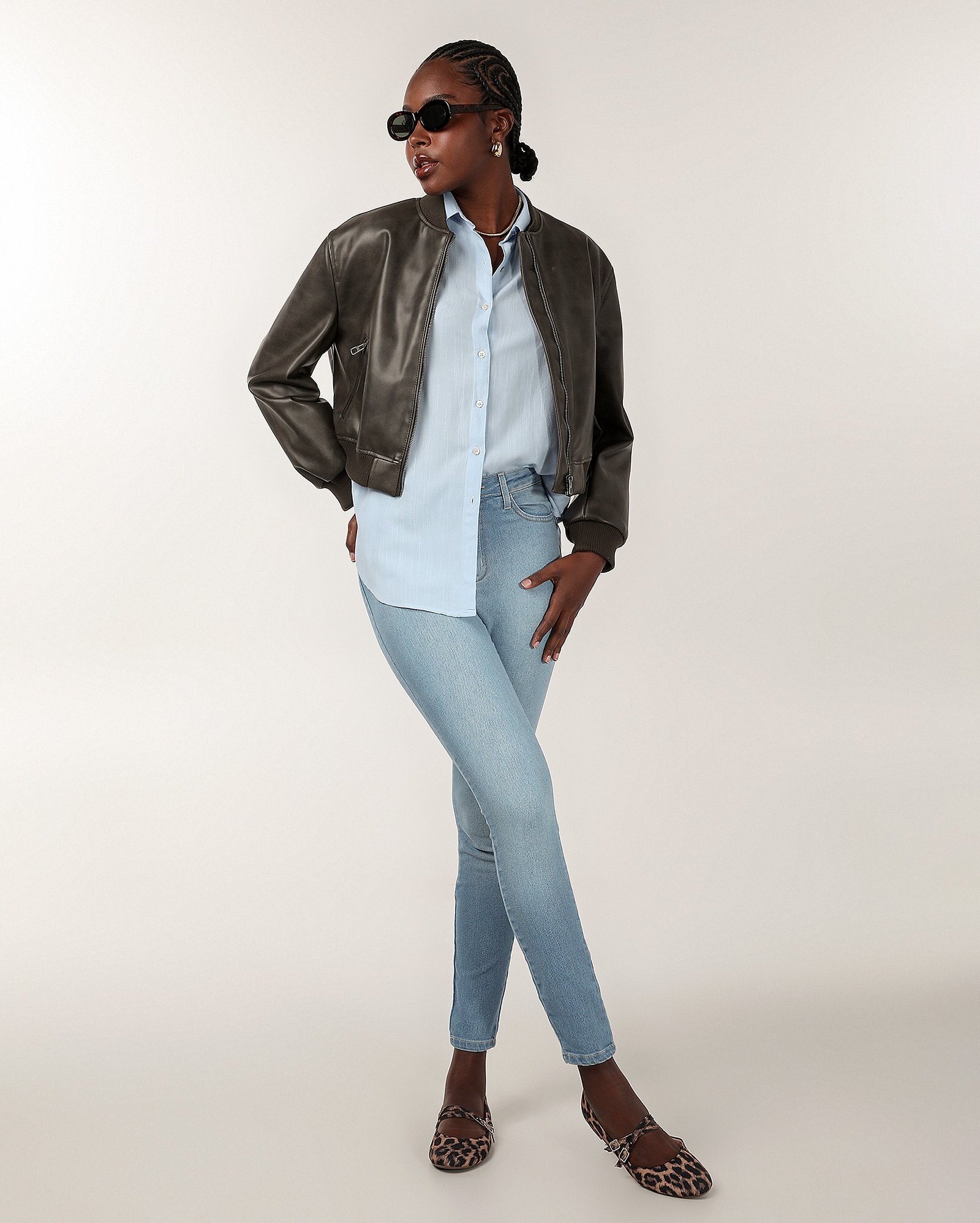 Calça jeans feminina skinny cintura alta - Jeans Claro | Pool Jeans