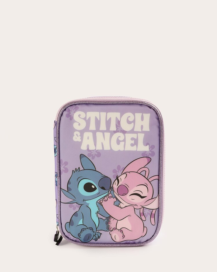Estojo infantil Stitch e Angel - lilás | Disney