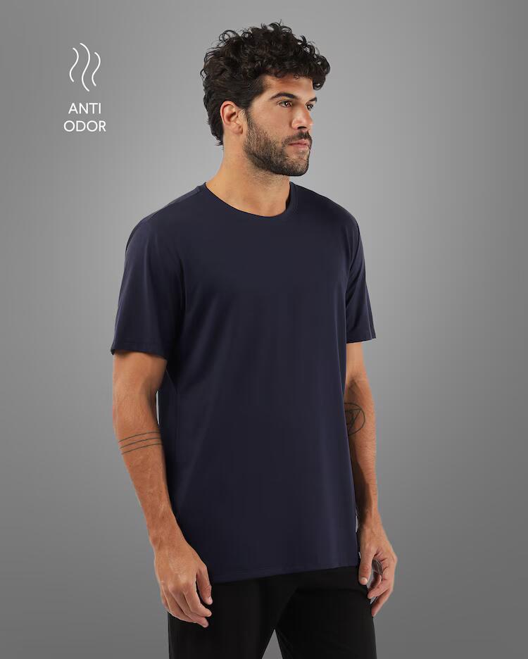 Camiseta masculina Tech UltraFresh - Azul-marinho