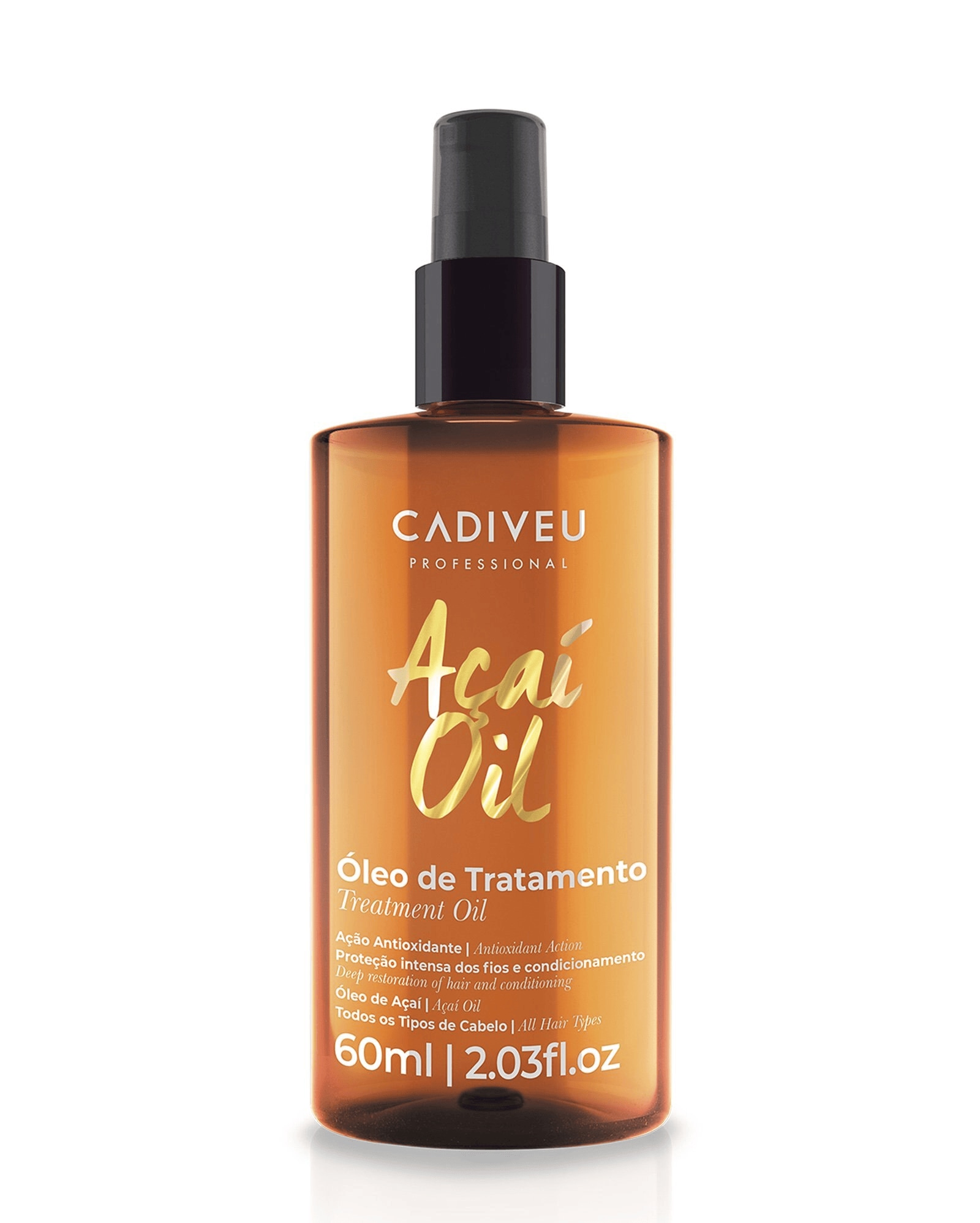 Óleo capilar de tratamento profissional Açaí 60ml | Cadiveu