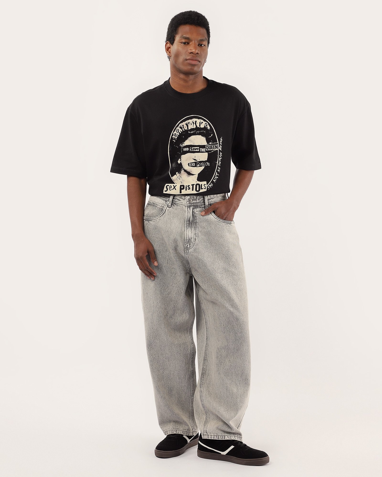 Calça black jeans masculina skater estonada | Pool Jeans