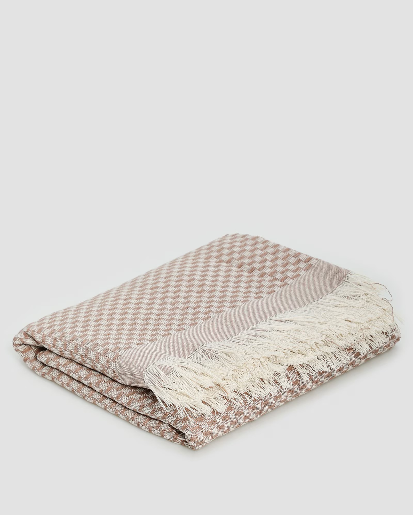 Manta decorativa para sofá Montreal 120x145cm - Marrom Claro | Casa Riachuelo