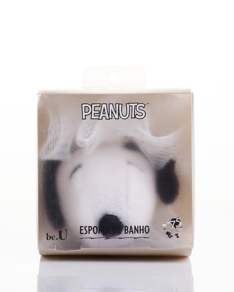 Esponja de banho Snoopy branca | be.U + Peanuts
