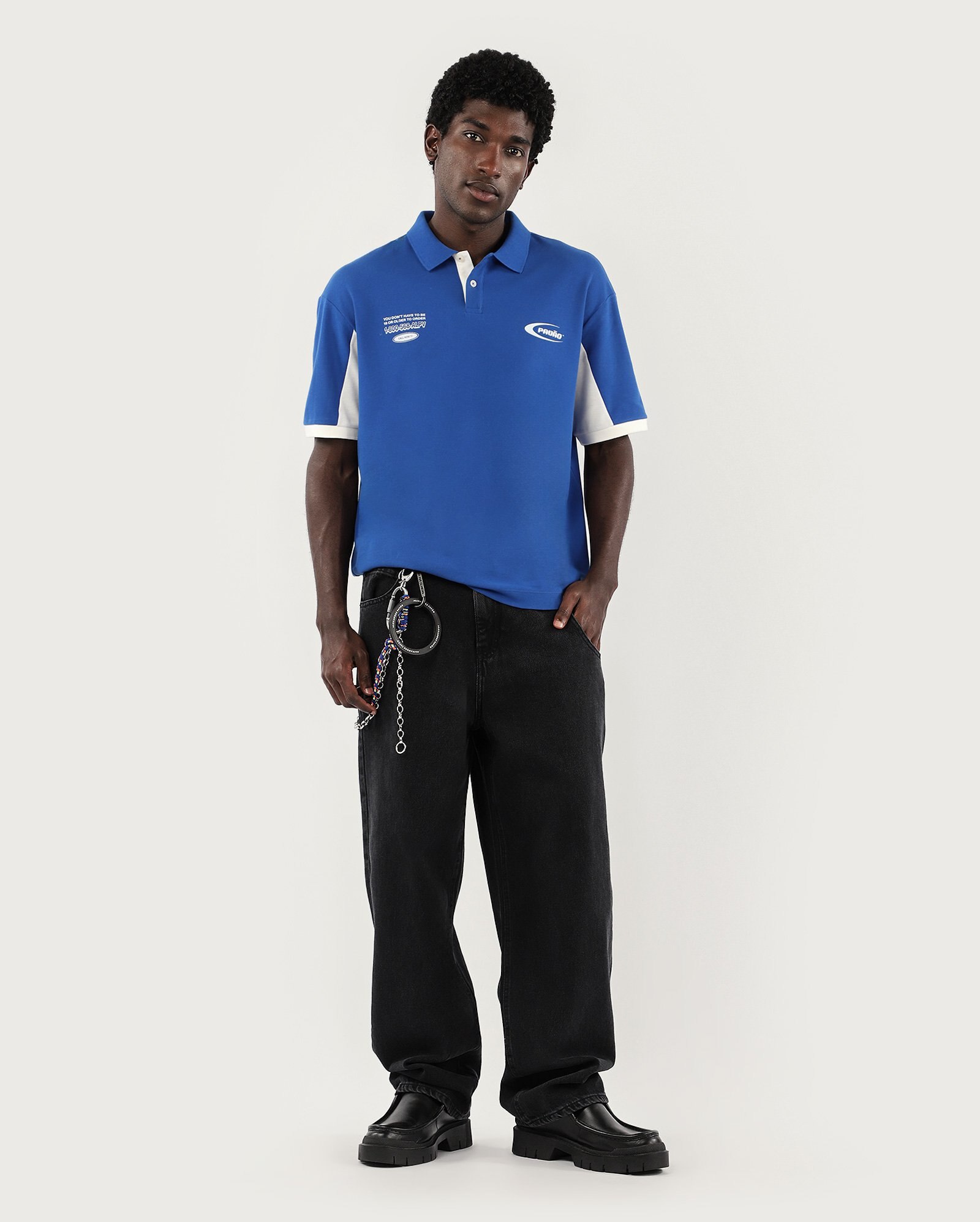 Camisa polo masculina relaxed - Preto | Alexandre Pavão + Pool