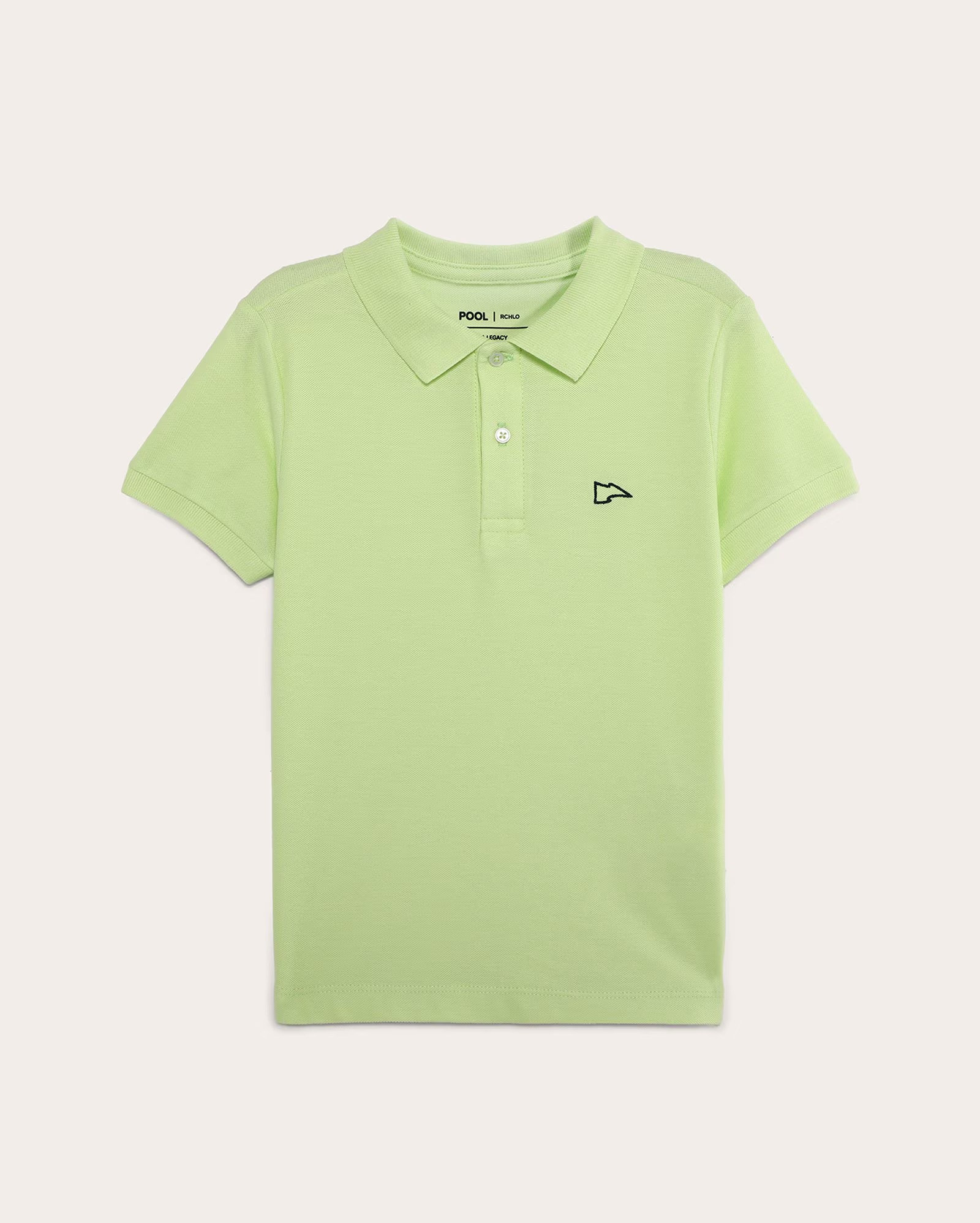 Camisa polo infantojuvenil Legacy regular piquet 1-12A - Verde Claro | Pool Kids