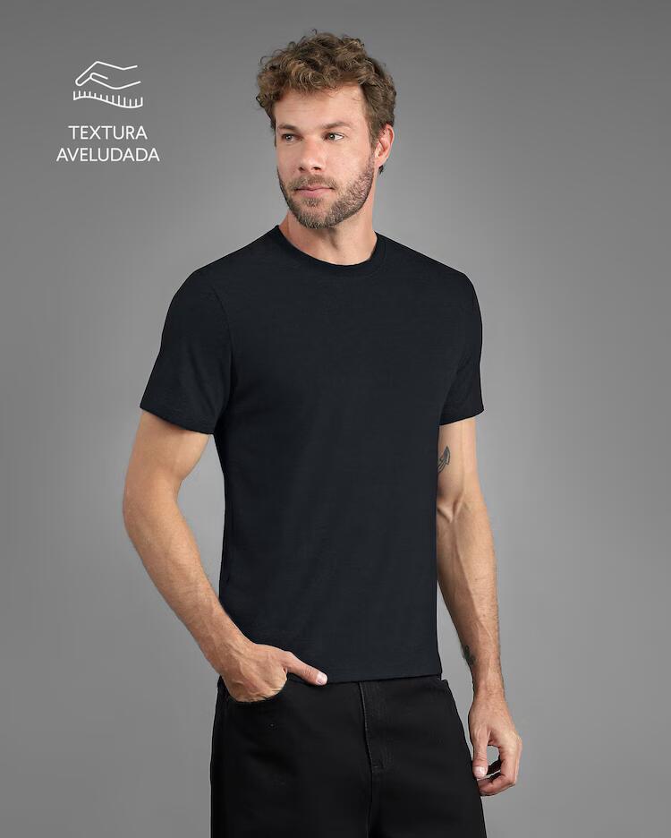 Camiseta masculina Tech UltraSoft - Preto