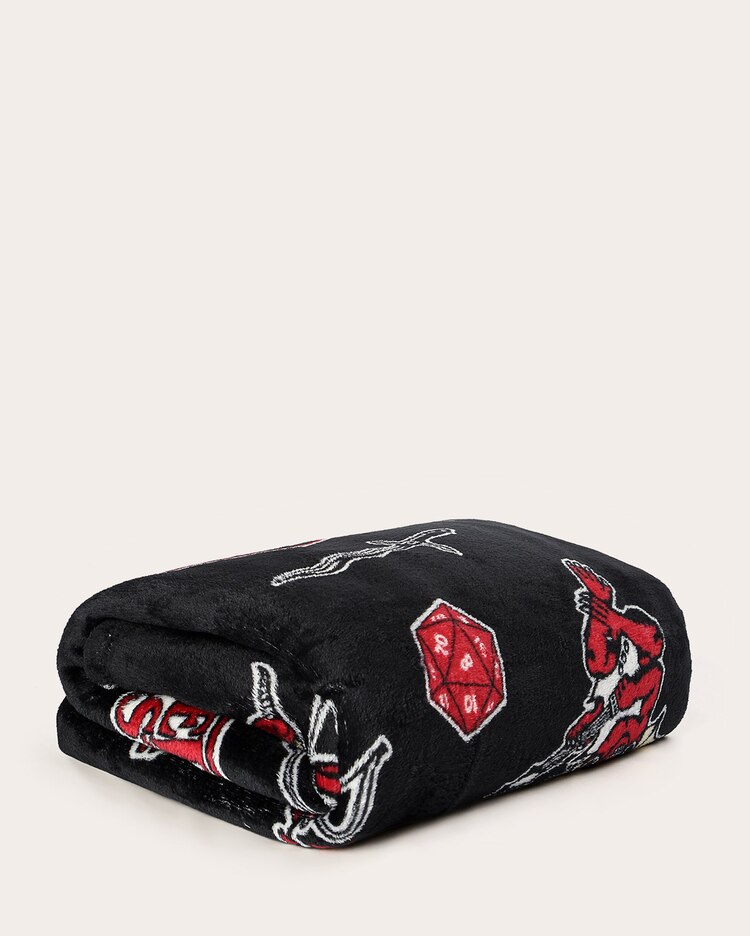 Manta casal flannel Stranger Things - preta | Casa Riachuelo