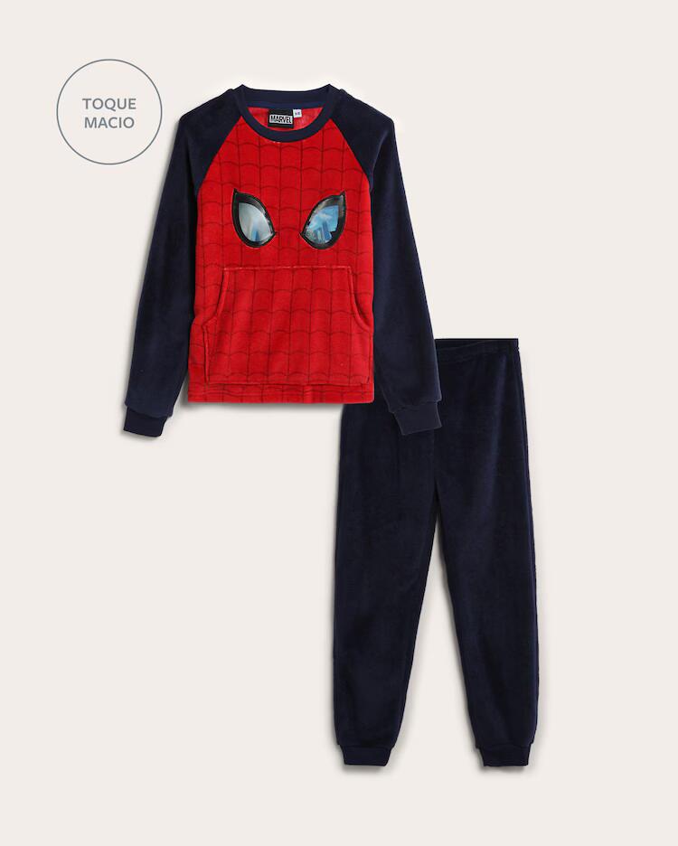 Pijama longo infantil Homem-Aranha 4-10A - multicor | Marvel