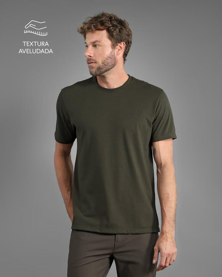 Camiseta masculina Tech UltraSoft - Verde Escuro