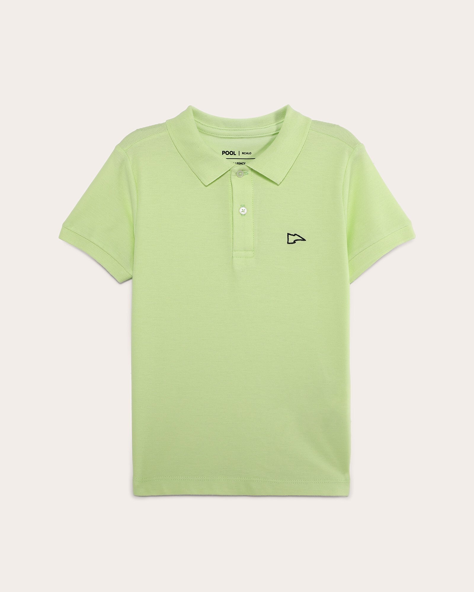 Camisa polo infantojuvenil Pool Legacy lisa 1-12A - Verde Claro
