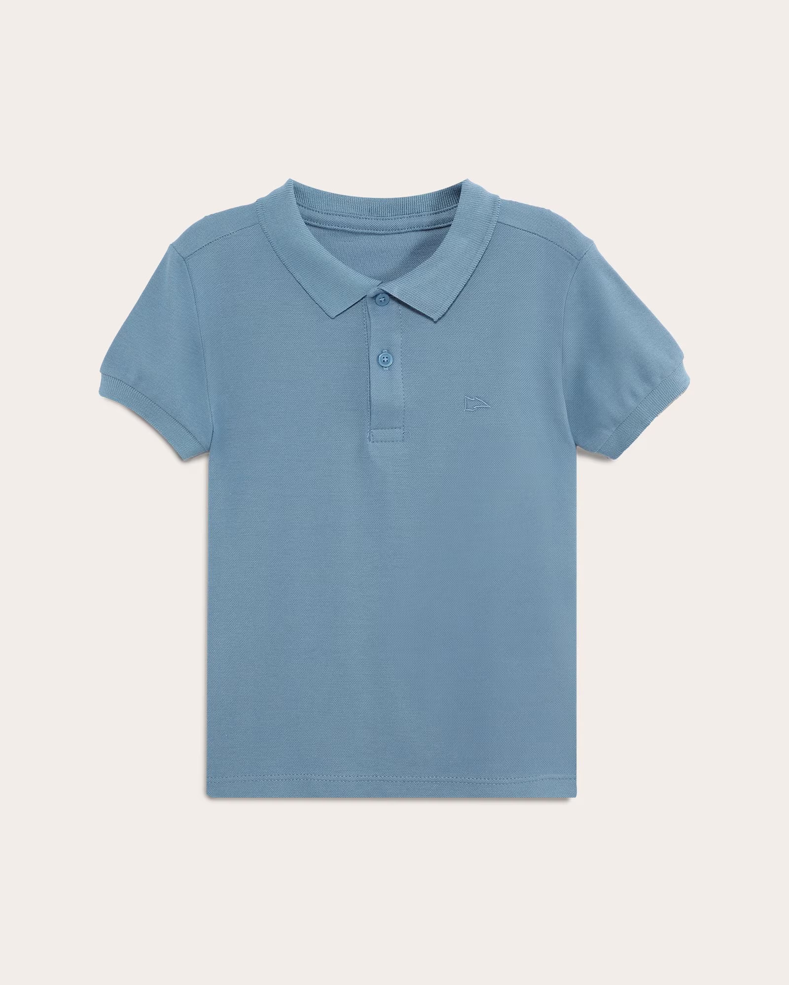 Camisa polo infantil Legacy manga curta logo 4-10A azul | Pool Kids