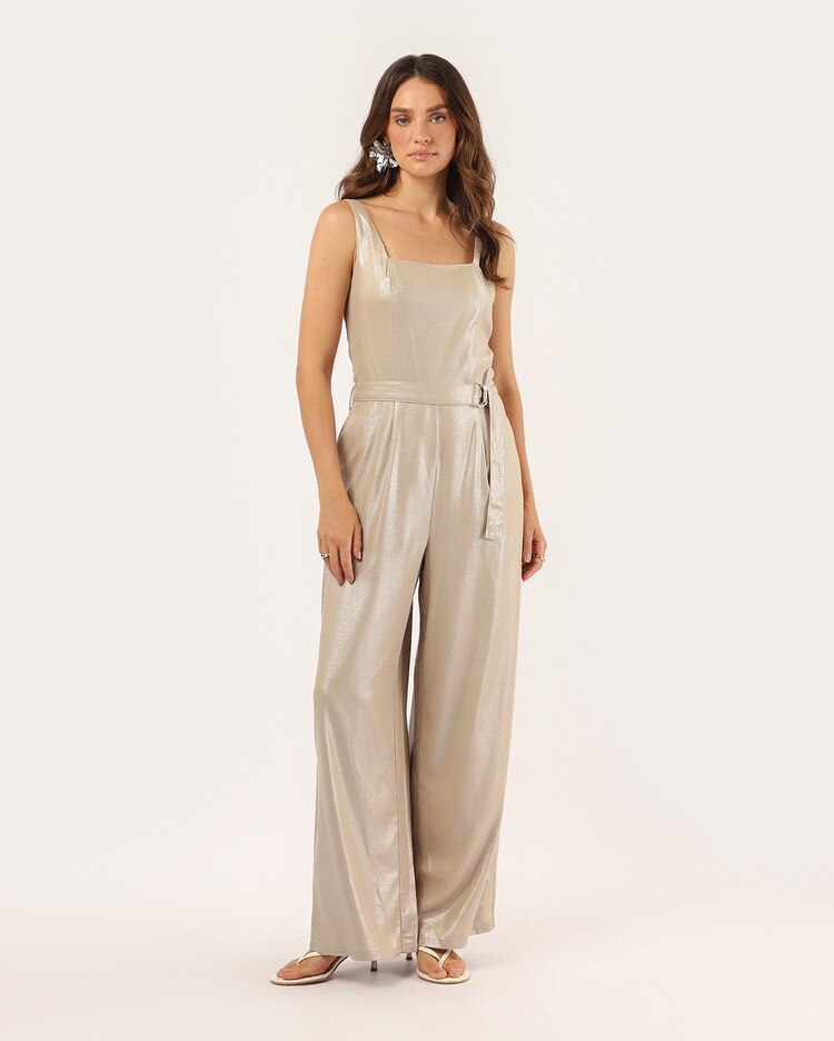 Macacão feminino em viscolinho com amarração