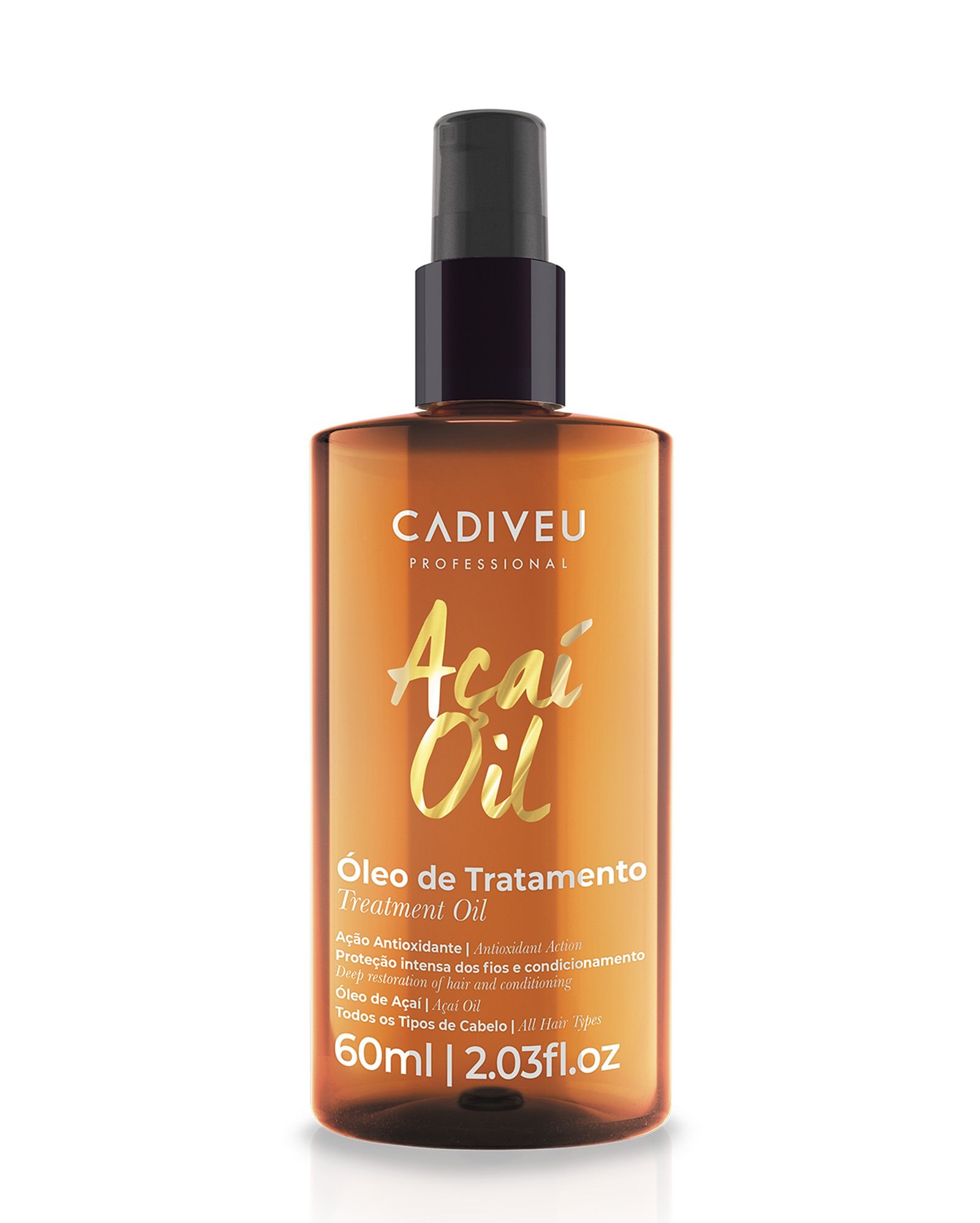 Óleo capilar de tratamento profissional Açaí 60ml | Cadiveu