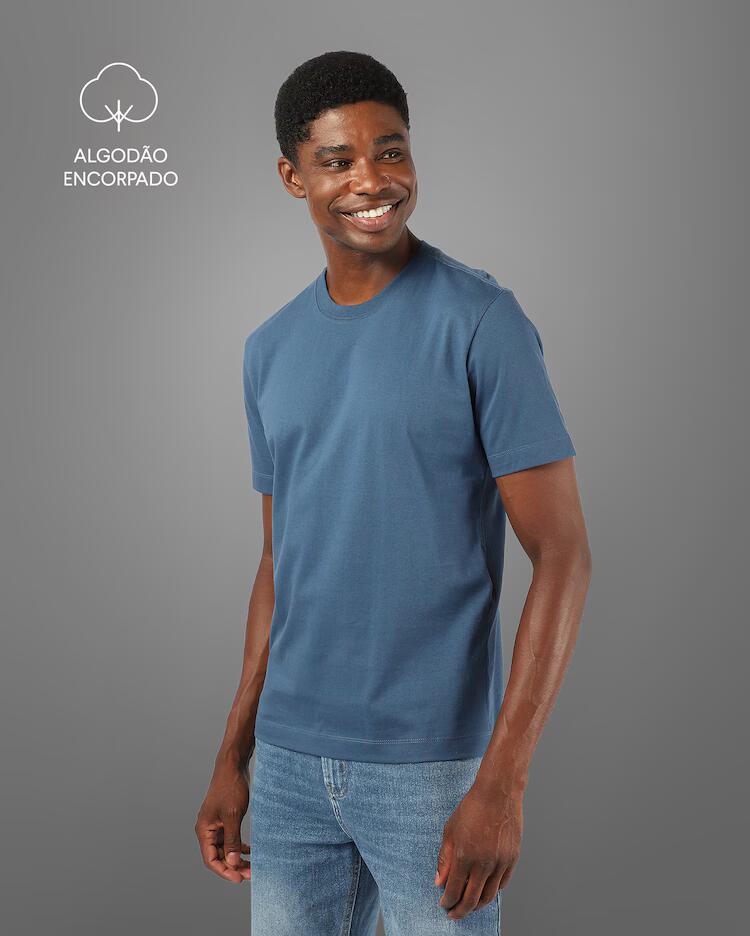 Camiseta masculina algodão Tech UltraCotton - Azul