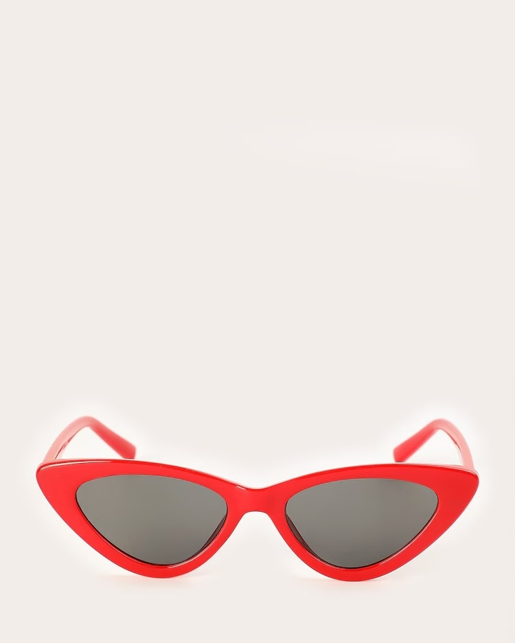 Óculos de sol feminino gatinho retrô - vermelho