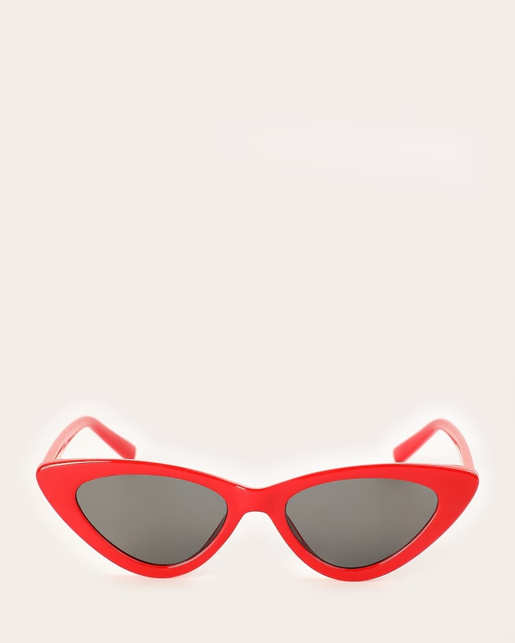Óculos de sol feminino gatinho retrô - vermelho