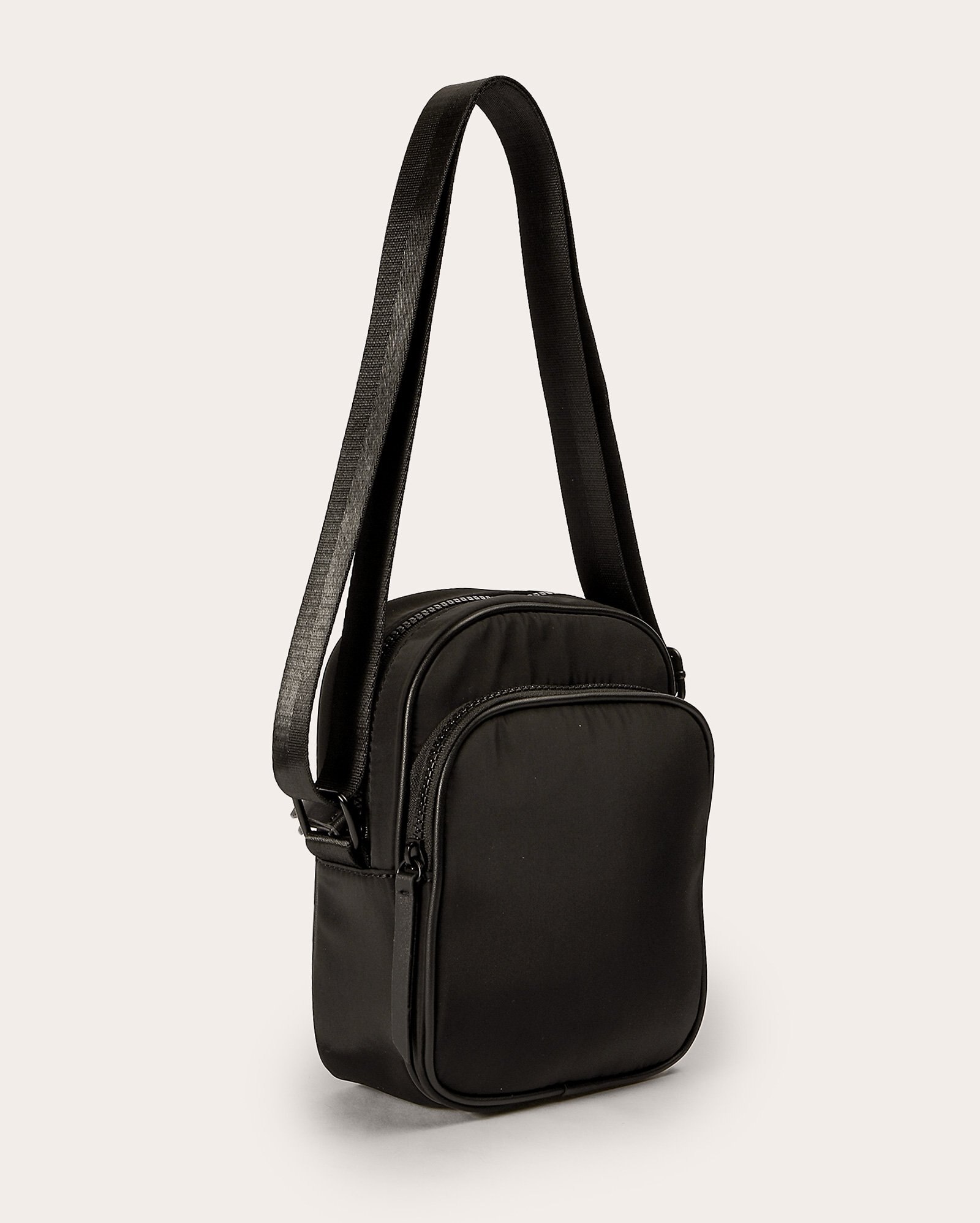 Pochete masculina mescla fecho de engate cinza