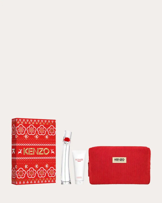 Kit perfume feminino Flower EDP 50ml + loção corporal 75ml + necessaire | Kenzo