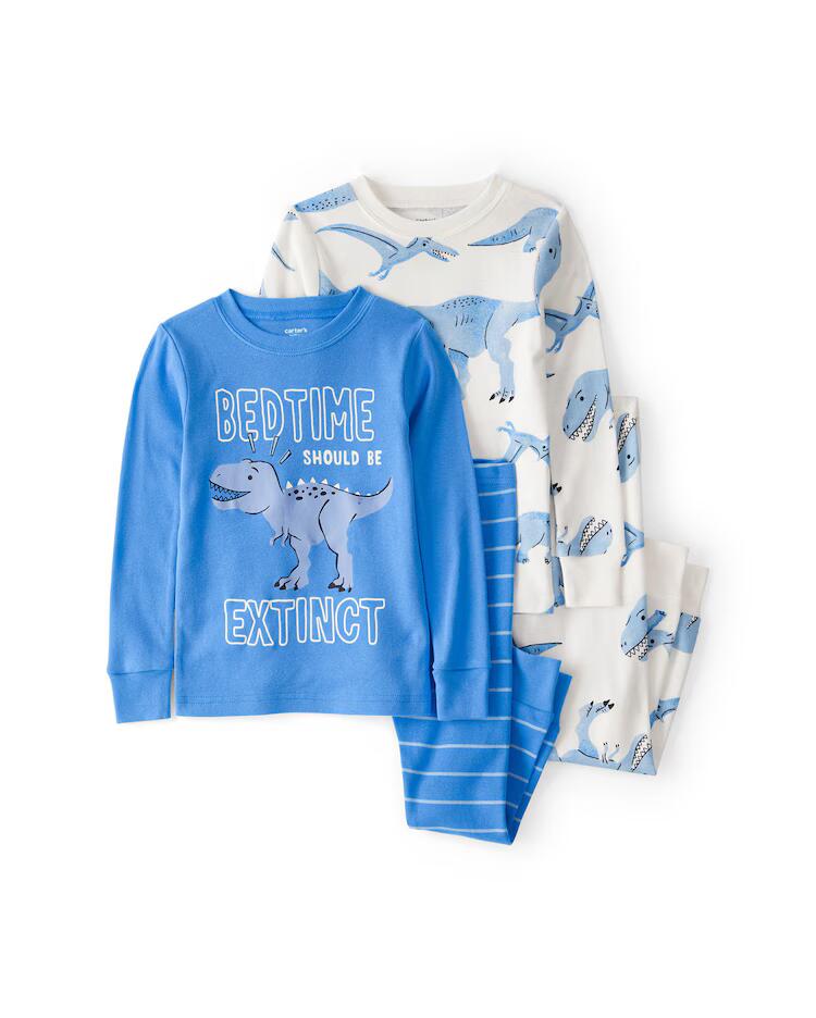 Pijama longo infantil 4 peças extinct - multicor | Carter's
