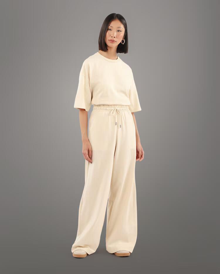 Calça feminina pantalona algodão Tech Ultracotton - bege