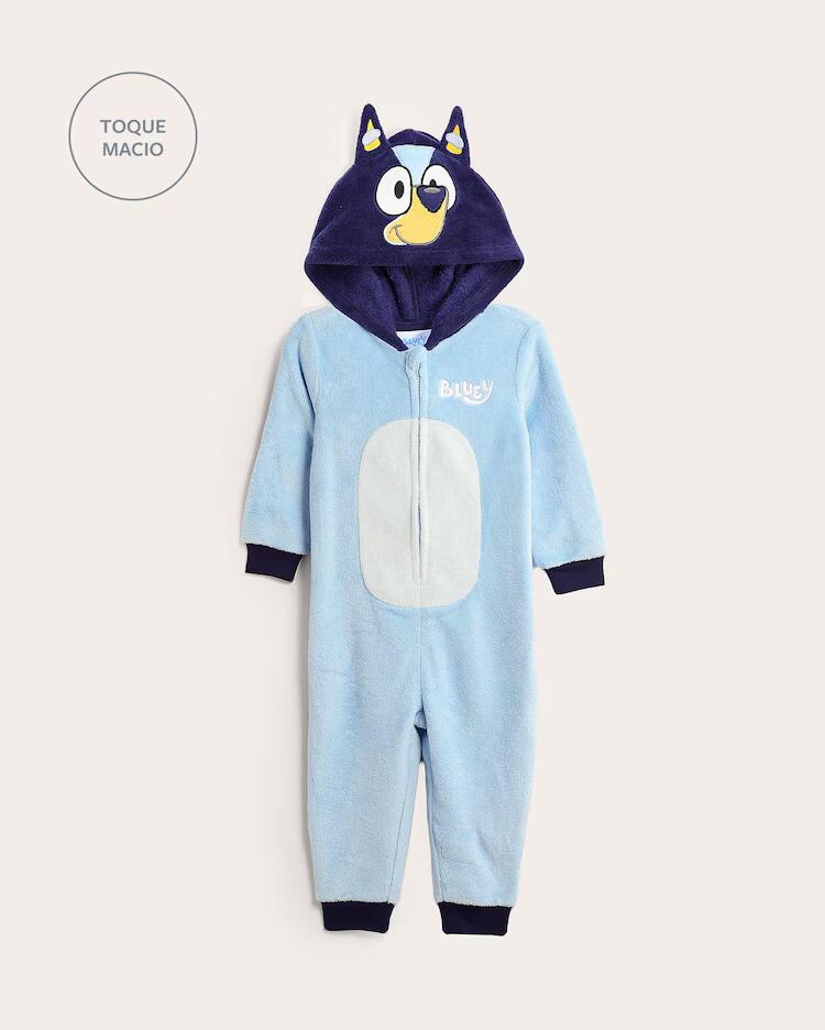 Pijama infantil macacão Bluey 2-6A - azul | BBC