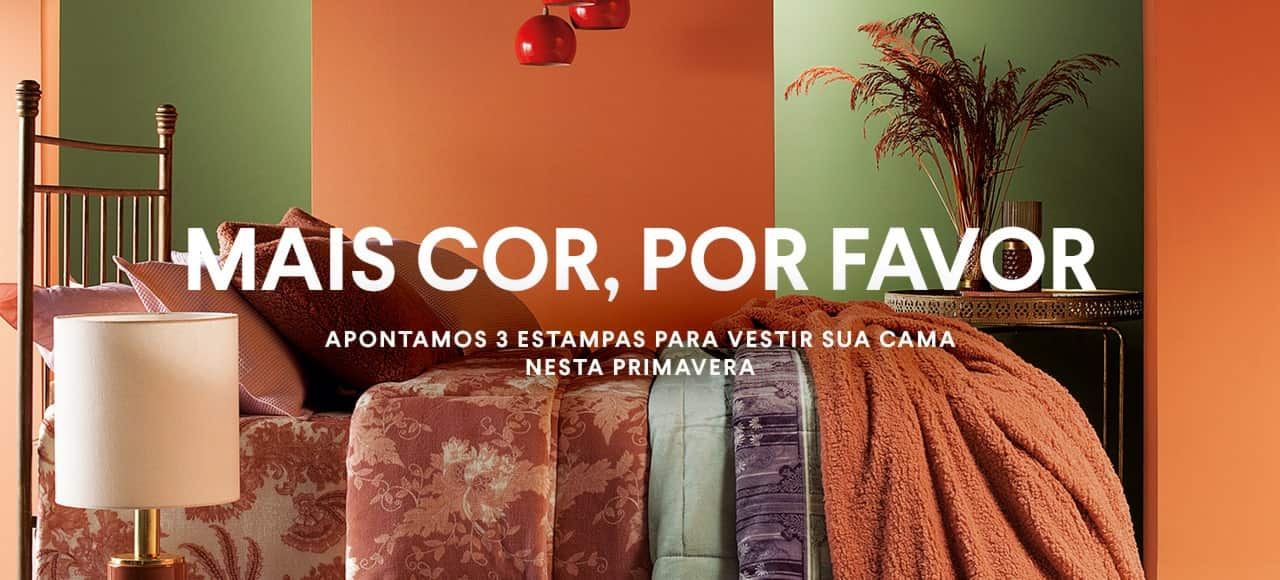 Mais cor, por favor: apontamos 3 estampas para vestir sua cama nesta primavera