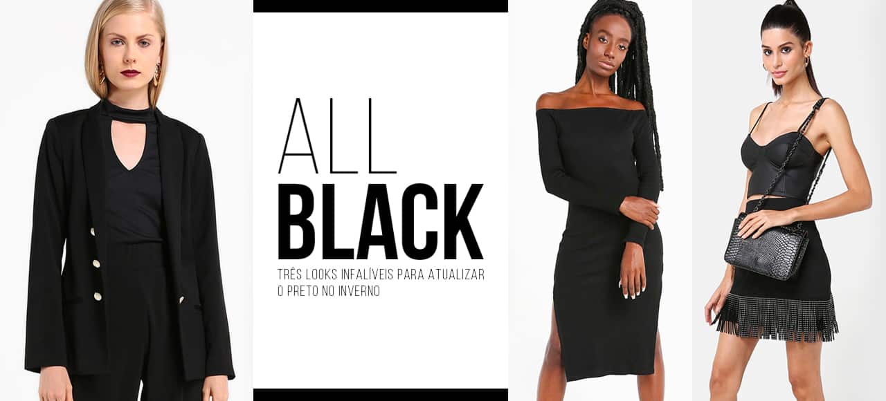 All black: três looks infalíveis para atualizar o preto no inverno!