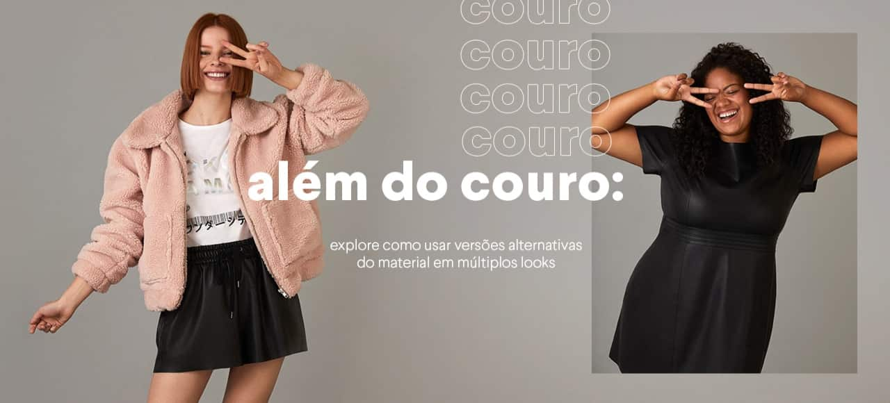 Além do couro: explore como usar versões alternativas do material em múltiplos looks