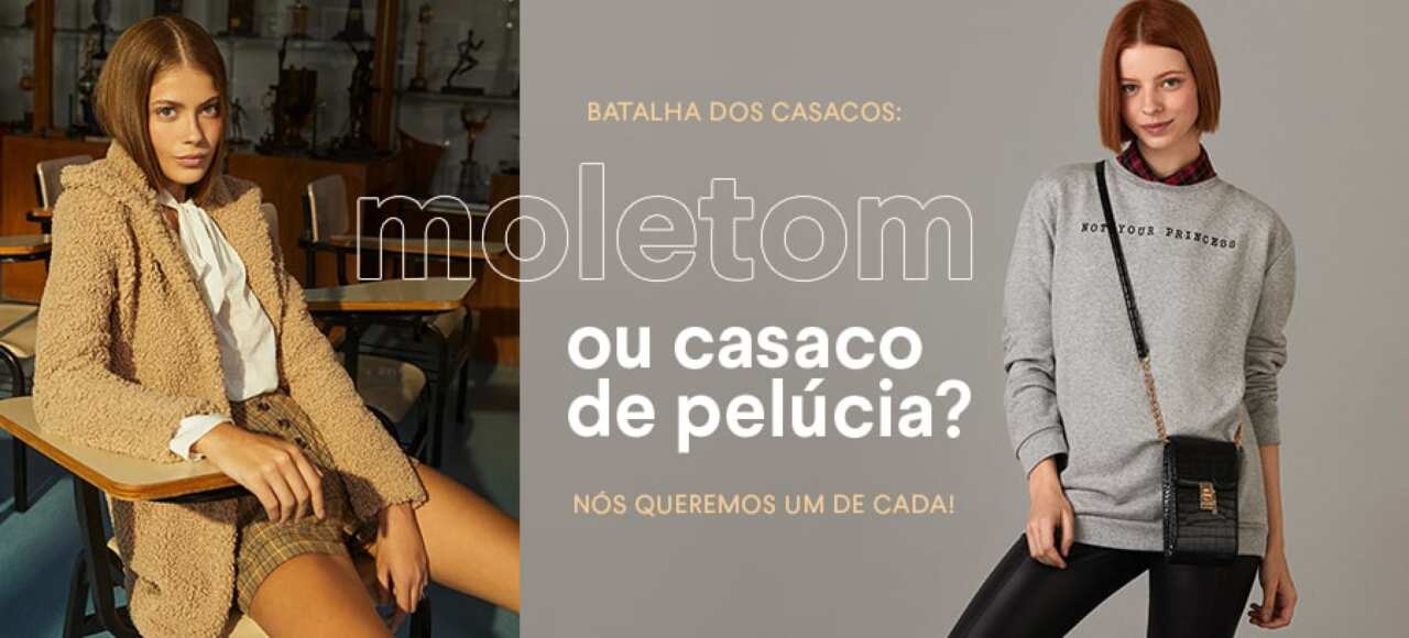 Batalha dos casacos: moletom ou casaco de pelúcia? Nós queremos um de cada!