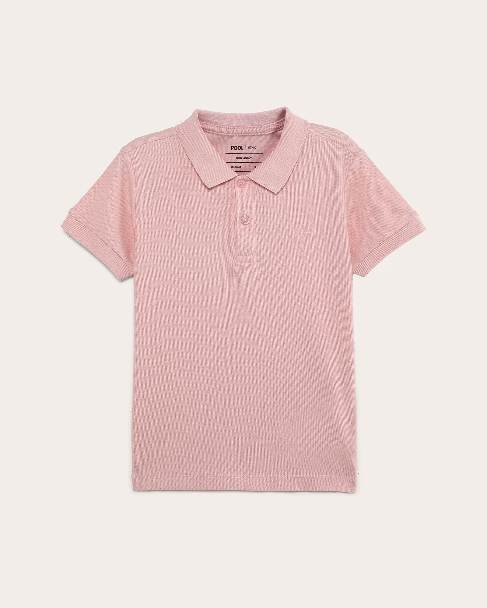 Camisa polo infantil Legacy regular 4-10A - Rosa Claro | Pool Kids