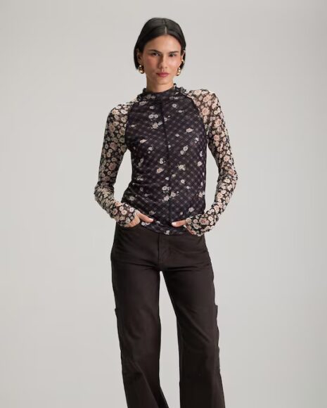 blusa de tule