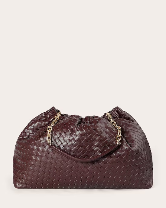 Bolsa feminina tote trançada