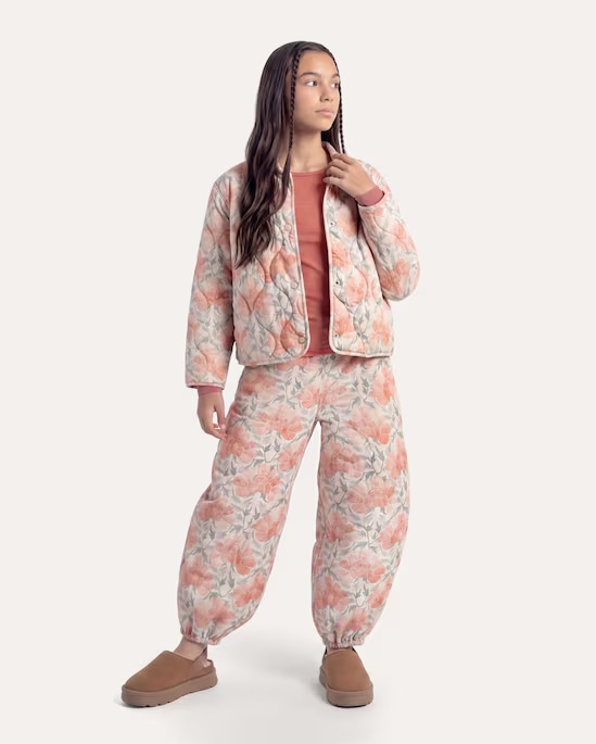 Calça infantil aladim floral a niemeyer