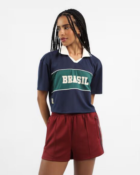 camisa brasil feminina