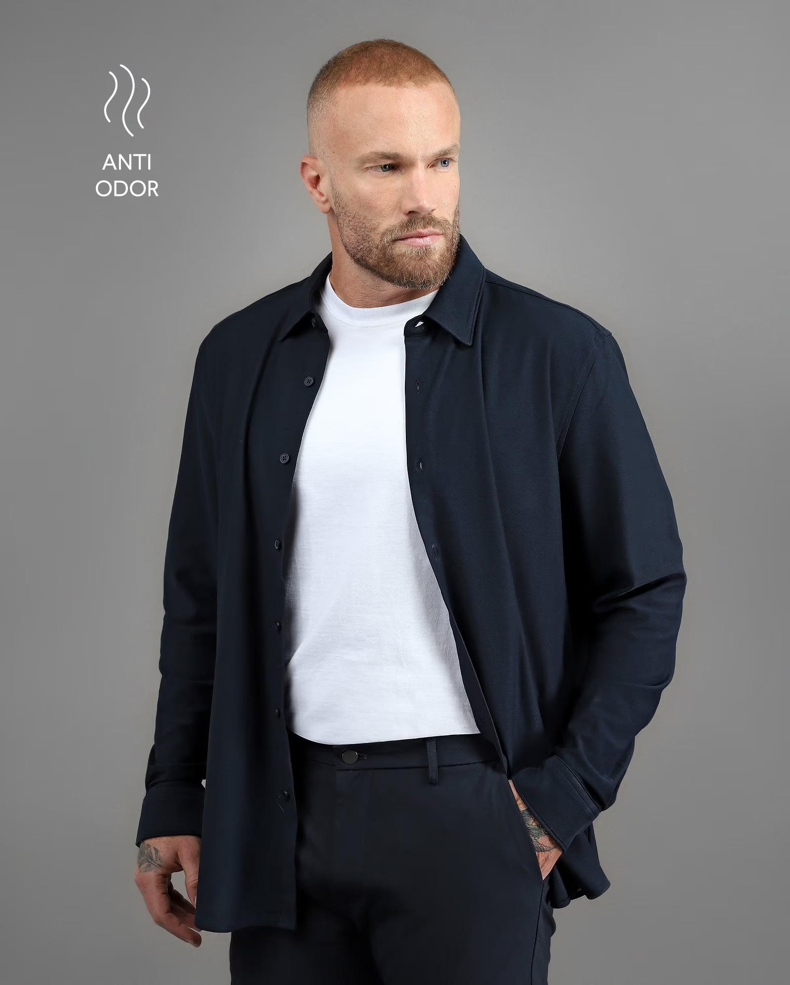 Camisa masculina Tech D-Ultra antiodor
