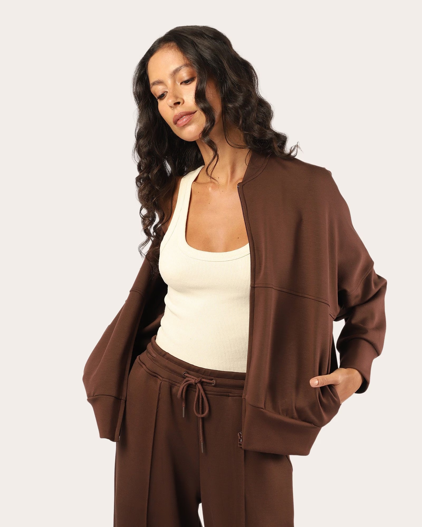 Jaqueta aberta básica