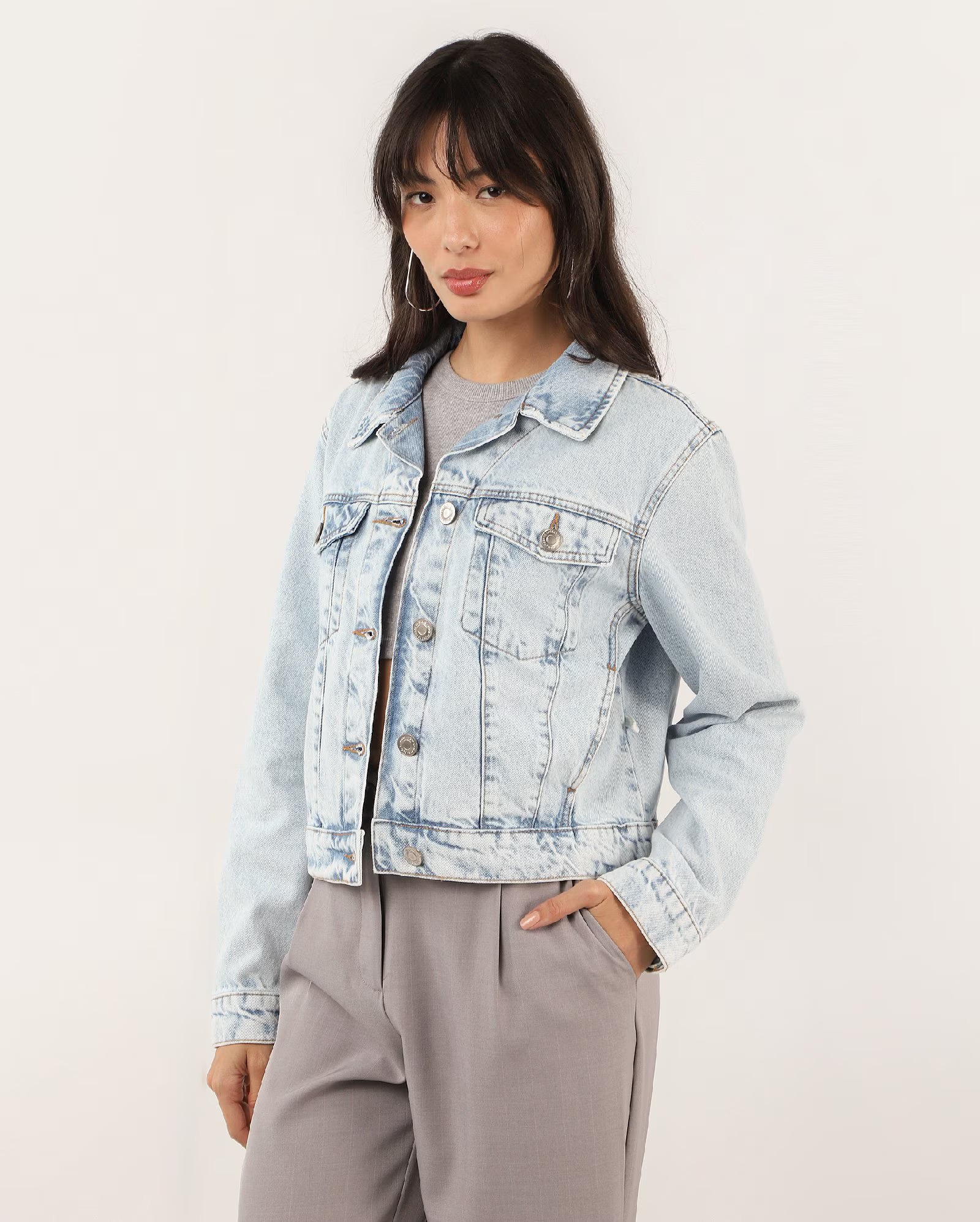 Jaqueta jeans feminina