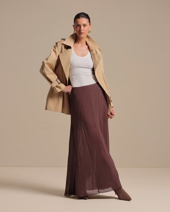 Saia longa evasê | Silvia Braz + Riachuelo