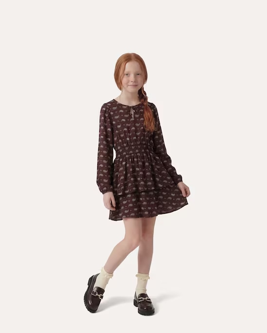 Vestido infantil paisley | Silvia Braz + Bebela + Riachuelo
