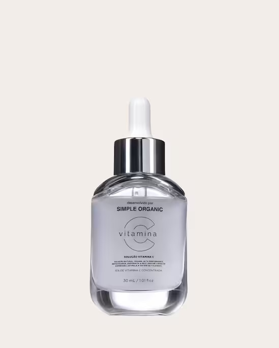 Solução facial vitamina c simple organic